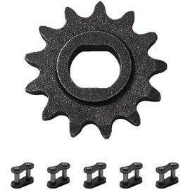 KAMIER Upgraded 25H Chain 13T Teeth Motor Sprocket Master Link Replacement for Razor MX500 MX650 SX500 Mcgrath Dirt Rocket Bike RSF650 MY1020 Motor Kids Electric Scooter Mini Bike Go Kart Cart Parts