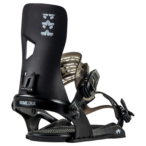 Rome Snowboards Mens Crux Snowboard Binding - 2022/2023 Black |