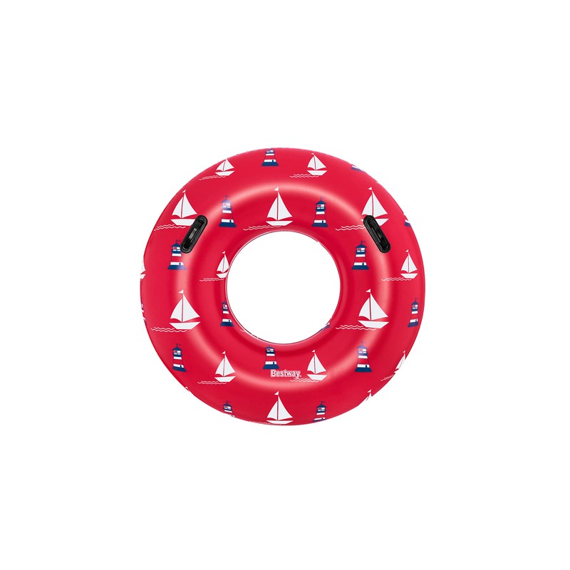 Bestway Nautical Swim Ring Diameter 119 cm Assorted Colours