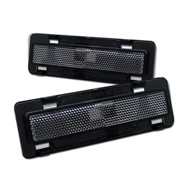 Depo Smoke Clear Housing Front Bumper Turn Signal Lights Parking Lamps Side Marker Reflector dp Compatible With 85-92 Camaro/Firebird