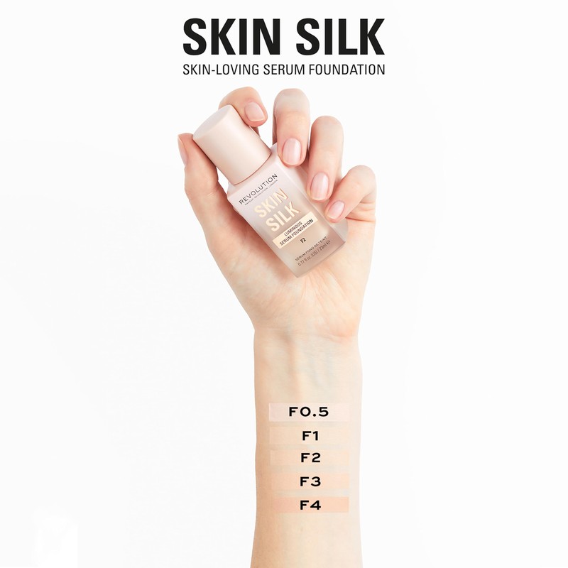 Revolution Beauty London Makeup Revolution, Skin Silk Serum Foundation, Light