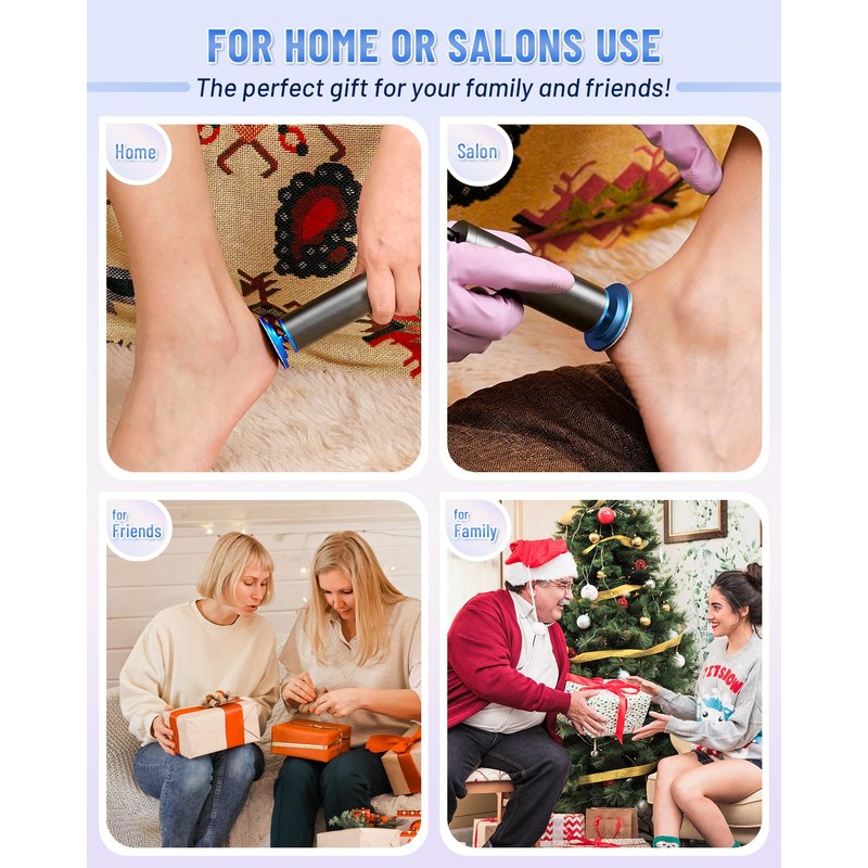 FSA&HSA Professional Electric Foot File, Callus Remover for Feet