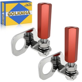 GOLKNHA 2PCS Dirt Bike Flag Mount, Motorcycle Motocross Dune Flag, Motorcycle Flag Mount, 22.5mm Rear Axle Mounting Holder Set for Quick Install 1/4" Whip Flag Pole-Red