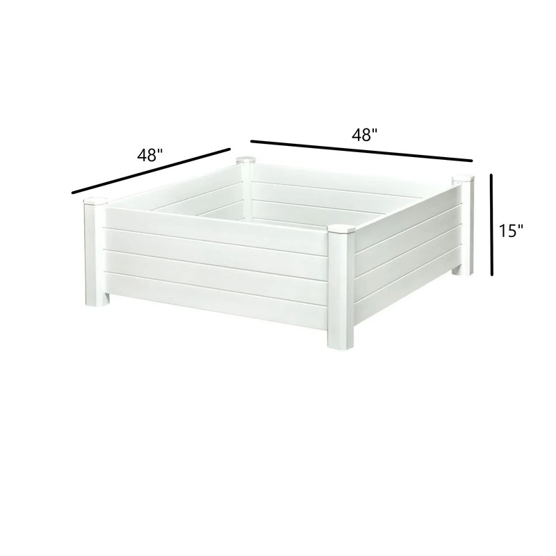 Nuvue Garden Bed WHT 15X48