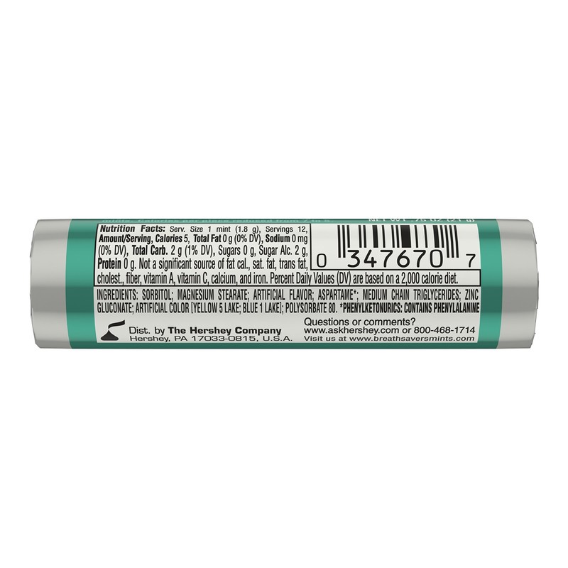 BREATH SAVERS Mints, Wintergreen, 0.75 Ounce