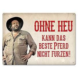 Blechwarenfabrik Braunschweig Bud Spencer 302/B003 Sheet Metal Postcard 10.5 cm x 14.8 cm Multi-Coloured