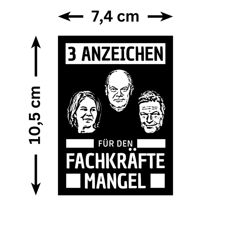 Generisch Anti Government Sticker 5 x Stickers Anti Scholz Anti