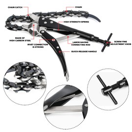 UVVRUR Exhaust Chain Separator Chain Cutter with Exhaust Spring Hook for Cutting Tailpipes and Exhaust Pipes for Copper, PVC, Aluminum