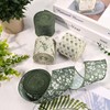 4 Rolls 20 Yards Sage Green Wired Edge Ribbon 2.5