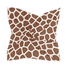 MUCEXQ Giraffe Skin Women's Fashion Silk Scarf,Square Satin Headscarf Novelty Neck Scarf Hair Wraps