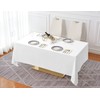 Surmente 10 Pack White Rectangle Tablecloth 60 x 102-inch Rectangular