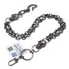 UNIQSUM Double Ring leash Skull Hook Keychain Biker Punk Wallet
