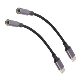 Tofficu 2Pcs USB C to Headphone Jack Adapter Durable Audio Adapter USB Audio Adapter for Type C Smartphones Seamless Connection for Music Enjoyment