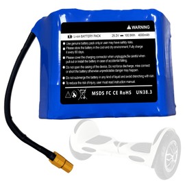 CPZZ 25.2v Hoverboard Battery 4000mah Compatible for Jetson-Rave for Hover-1 Superstar/Chrome Hoverboard battery-Fit29.4v-Size:3.81 * 2.75 * 2.36in-100.8Wh/7s2p-2508