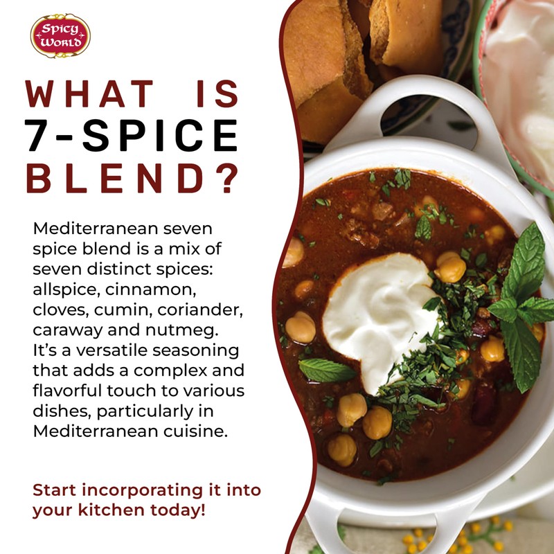Spicy World Seven Spice Blend 7oz Bag - All Natural,