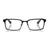 eyebobs Protractor Unisex Premium Readers, Black Stainless Steel Front with