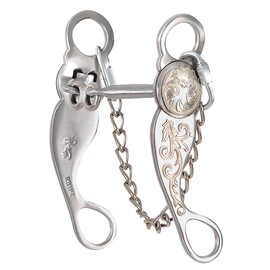 Les Vogt Roper Dogbone Snaffle w/Swivel Cheeks Bit