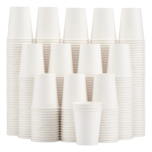 Lamosi 300 Pack 8 OZ Paper Cups, Disposable Coffee Cups, Paper Coffee Cups 8 oz, Hot/Cold Beverage Drinking Cups for Water Juice or Tea, Perfect for Office Party Home Travel