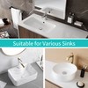 Universal Bathroom Sink Stopper with Hair Catcher, for 1.04-1.97 Inch
