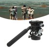 Video Tripod Head Aluminium Alloy Adjustable Portable Damping Stable Fluid