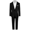 Black n Bianco Boys' First Class Slim Suits Black 16