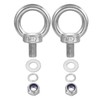 PATIKIL M12 x 20mm Eye Bolt with Nut, 2 Pack