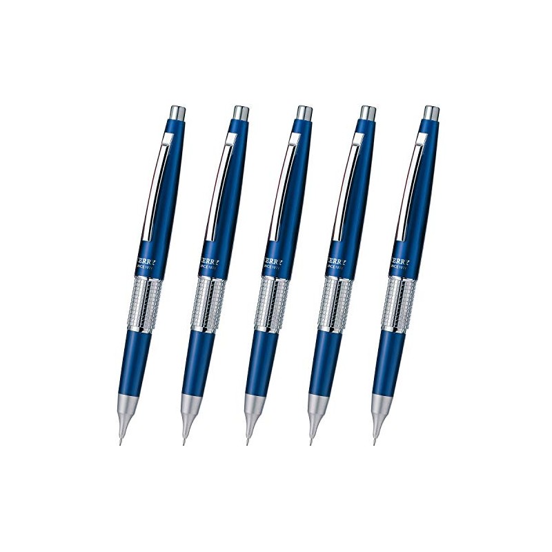 Pentel P1035-CD Mechanical Pencil, CIL, Cap, Blue, 5 Pens