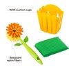 VIGAR Flower Power Spülbecken Organizer mit Spülbürste und Schwamm, PVC,