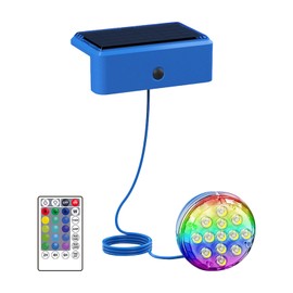 EUBEISAQI Solar Pool Lights, Underwater Inground Pool Lights with Remote, Waterproof Color Changing Lighting Decorations for Outdoor Garden Patio Backyard Hot Tub