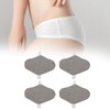 4PCS Washable Feminine Pads Gray Graphene Leakproof Breathable Reusable Sanitary