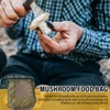 QIBZI Garden Waste Bags, Green Mushroom Picking Bag, Mesh Food