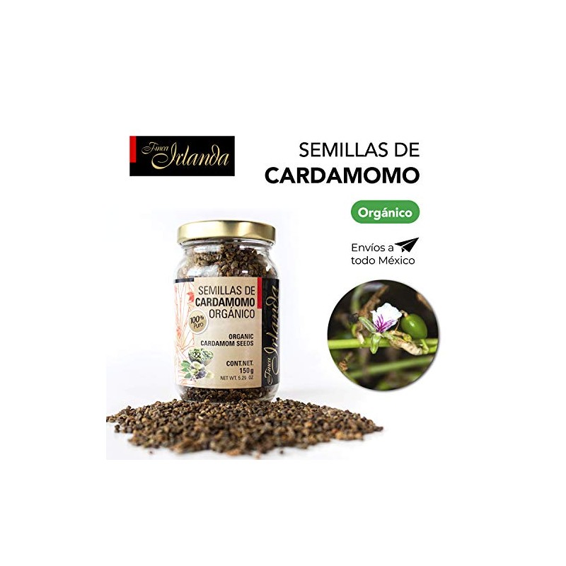 Semillas de Cardamomo Orgánico Finca Irlanda 150G.