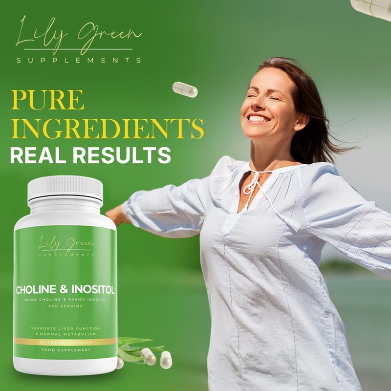 Lily Green Choline & Inositol Capsules | 500mg of Inositol