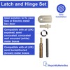 Universal Meter Box Door Repair Kit - Hinges and Latch