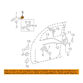 Genuine Toyota 69217-35050 Door Handle Cover