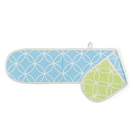 BlissHome Nadiya Hussain Double Oven Glove blue& green rings