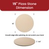 K ROCKSHEAT 15 Inch Round Pizza Stone for Oven Grill
