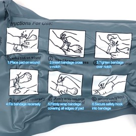 Namvo Erste-Hilfe-Wundbinde israelische Bandage Kraft Erste Hilfe Training Bandage Outdoor Erste Hilfe Bandage Notverband 15,2 cm