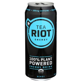 Tea Riot, Energy Drink Plant Powered Berry, 16 Ounce
