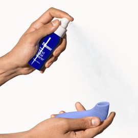 Dame Products Hand + Vibe Cleaner – No-Rinse Toy Sanitizing Spray – Gentle, All-Purpose, Effective, Body-Safe – Sweet Orange Scent – Naturally-Derived – Recyclable Packaging – 2 oz