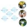 SUPVOX High Visibility Fishing Float Balls 5pcs Spherical Strong Buoyancy
