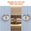 Gobrico 5 Pack Egg Shaped Passage Door Knobs Flat Satin