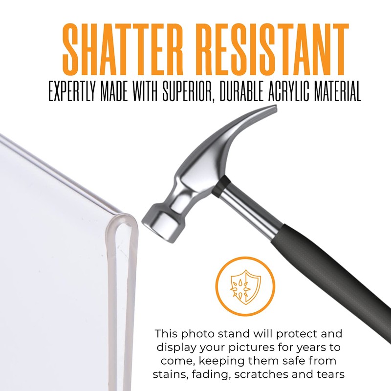 25 Slanted Photo Booth Frames with Inserts for 2x6 Photo