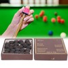 50pcs/box 12mm Cue Tips Kit Snooker Red Leather Cue Stick
