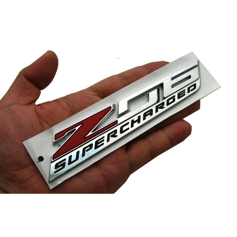 C7 Z06 Supercharged Emblem 3D Badge Nameplate Logo Replacement for