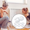 8 PCS Plastic Radiator Pipe Covers Pipe Collars, White Radiator