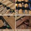 Tool Roll Bag, 16 oz Waxed Canvas Tool Set Roll,