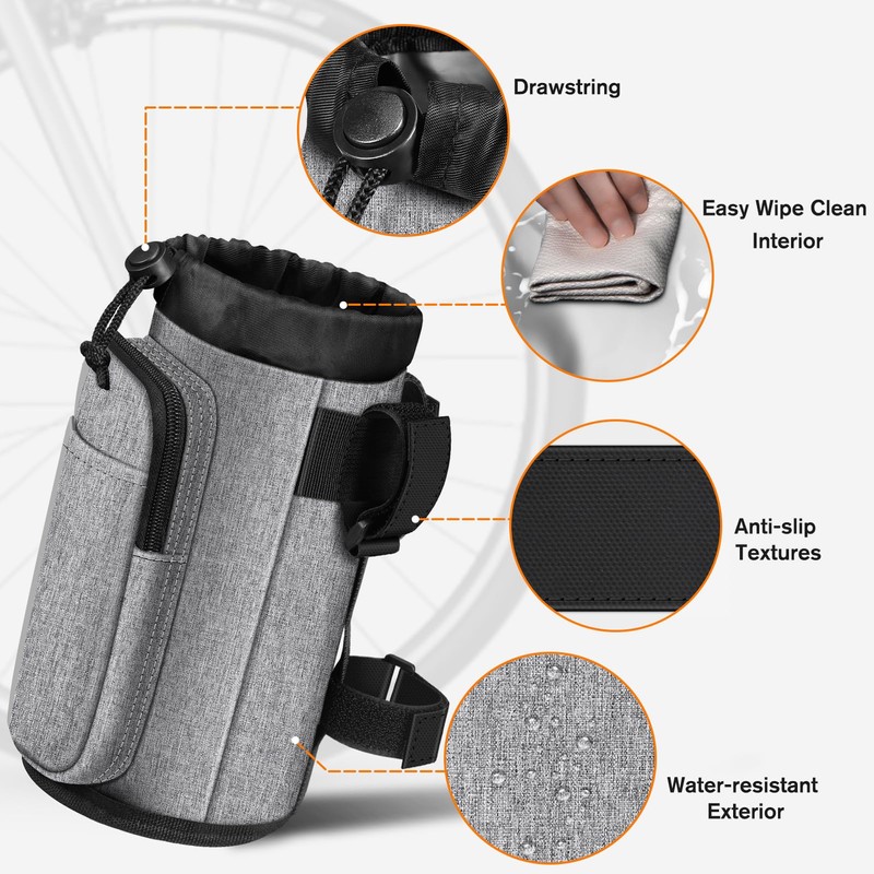 FINPAC FINPAC Cup Holder for Bike, Universal Water Bottle Holder