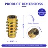 801420-20 Threaded Insert for Soft Wood,Hex-Flush, 1/4"-20 Internal Threads, 0.789"