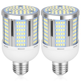 ELIVERN 2 Pack 200W Equivalent Led Corn Light Bulb, 3000 Lumen 3000K Warm White 30W LED Corn Lamp, E26/E27 Base LED Light Bulb for Home Garden Garage Backyard Street Office Household